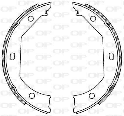 OPEN PARTS Комплект тормозных колодок BSA2198.00